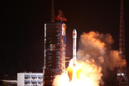 China's telecommunication satellite starts automated orbit change