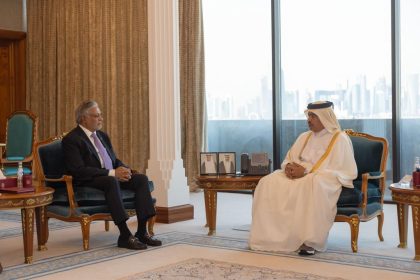 Ishaq Dar met with His Excellency Mr. Ali bin Ahmed Al Kuwari