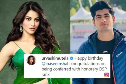 Urvashi Rautela wishes Naseem Shah on his birthday