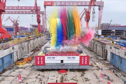 Construction of China's second homegrown large cruise ship in steady progress